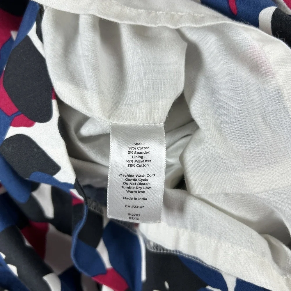Talbots Skirt Women's 10 Multicolor Floral Lined Stretch Teacher‎ Church Career